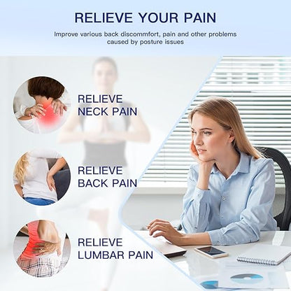 Posture Corrector for Women & Men, Back Brace Straightener with Adjustable Support, Relief for Neck/Shoulder/Back Pain, Scoliosis & Hunchback Correction, Breathable Mesh Design