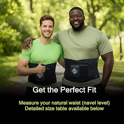 Plus Size Back Brace for Lower Back Pain Relief – Adjustable Lumbar Support Belt for Women & Men, Lower Back Support for Herniated Disc, Sciatica & Heavy Lifting, Workout Back Support Brace, Size 5XL