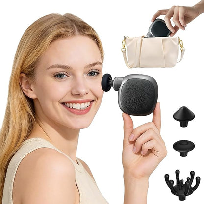 Pocket Mini Massage Gun, Mothers Day Gifts, Small Portable Massager for Travel | Quiet Handheld Electric Massage Gun for Neck, Face, Head & Muscle Relief | 4 Speeds, USB-C, Gift for Women & Men
