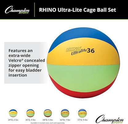 Champion Sports Rhino Lite Cage Ball Set