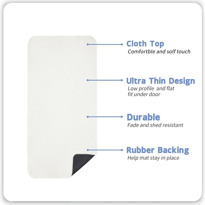 Bath Mat, Ultra Thin Bathroom Runner Rugs, Large Bath Mats