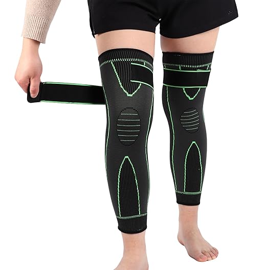 SUJAYU 2 Pack Knee Wraps for Pain Relief Women Men, Knee Compression Sleeve for Men Women, Compression Knee Brace for Arthritis Pain and Support (Green, Medium)