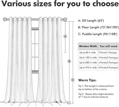 MIULEE Velvet Curtains Olive Green Elegant Grommet Thermal Insulated Soundproof Room Darkening Curtain/Drapes for Classical Living Room Bedroom Decor 66 x 84 Inch Set of 2