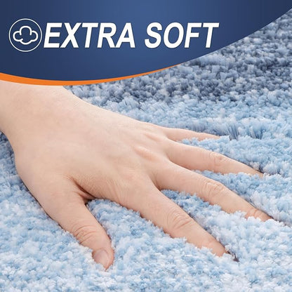 OLANLY Bathroom Runner Rugs Mat 59x20, Extra Soft Absorbent Microfiber Bath Rugs