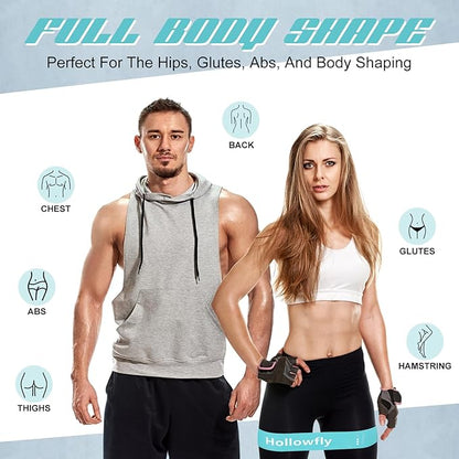 Hollowfly 30 Pcs Latex Resistance Loop Exercise Bands for Booty Workout Stretch Exercise Band Non Slip for Legs Squat Resistance Loop Women Men Starter Butt Hip Thigh Fitness
