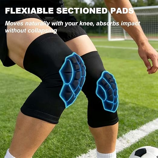 Knee Pads for Volleyball Wrestling Men, Soft Padded Knee Sleeve for Women Dancing Biking, Lightweight Full Knee Protective Gear for Mechanic Tile Home Work, Breathable & Flexible Knee Support, Black M