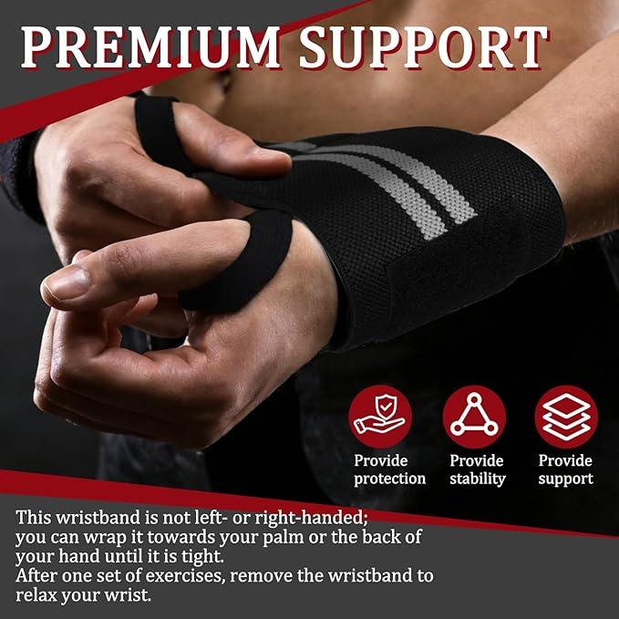 Wrist Straps For Weightlifting,20 inches Wrist Straps Lifting For Men And Women,Weight Lifting Wrist Wraps With Thumb Loop,Lifting Wrist Straps,Wrist Brace For Working Out Gym Accessories For Men
