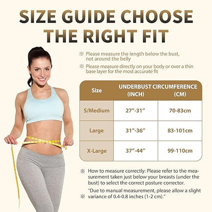 WNIEYO Posture Corrector for Women and Men Back Brace for Women Back Straightener for Effective Lower Back Pain Relief, Scoliosis, and Better Posture Support(L)