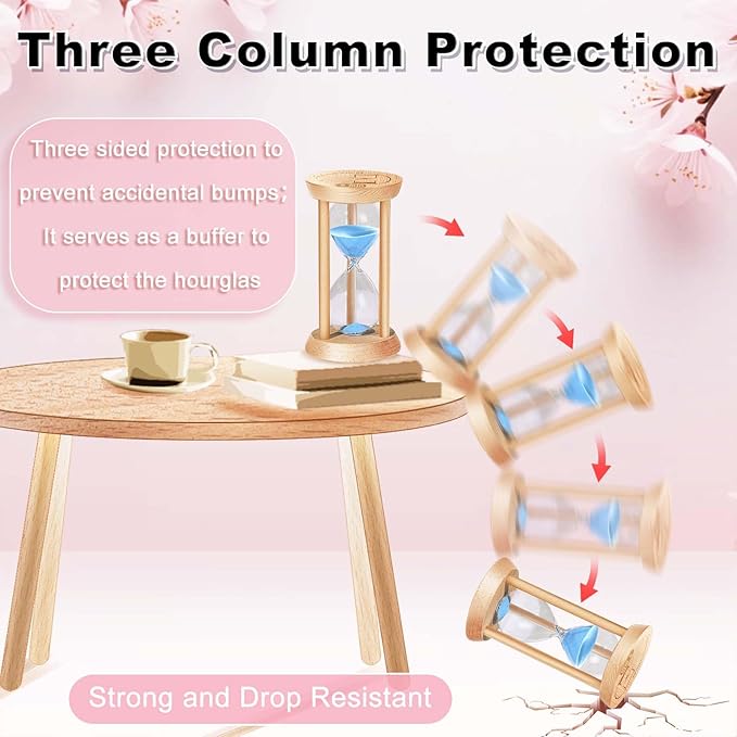 25 Minute Sand Timer, 25 Min Wooden Hourglass, Reloj De Arena, Hour Glass Sand Clock Watçh for Home, Office, Decorative, Game, Classroom