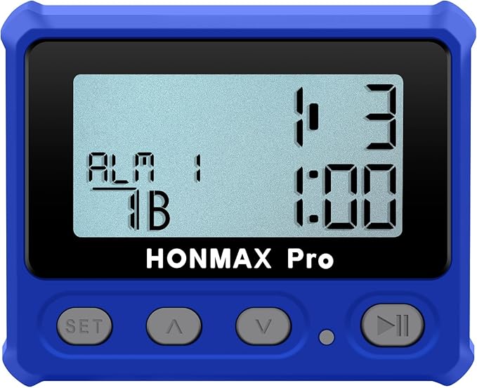8100 Professional Interval Timer and Stopwatch, Backlight, USB-C Charged, Clock (Blue)