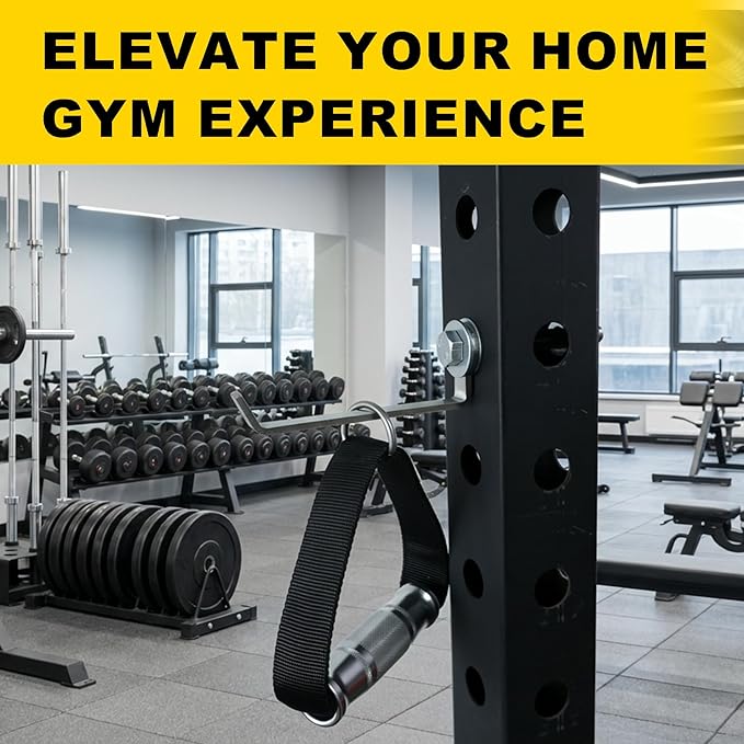 Squat Rack Hooks for 5/8" & 1" Holes, Stainless Steel Storage Hangers with Spacer, Rack Organizer for Cable Attachments, Resistance Bands & Gym Accessories