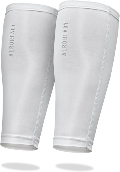 adidas Aeroready Compression Calf Sleeves, Lightweight, Moisture-Wicking Calf Compression Sleeves