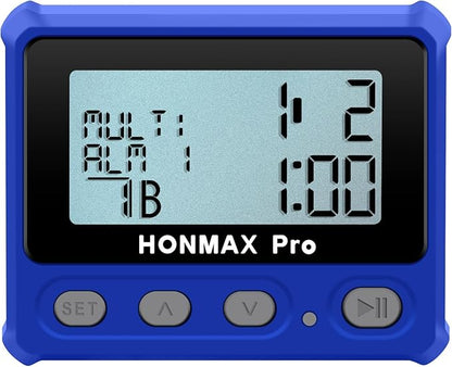 8100 Professional Interval Timer and Stopwatch, Backlight, USB-C Charged, Clock (Blue)