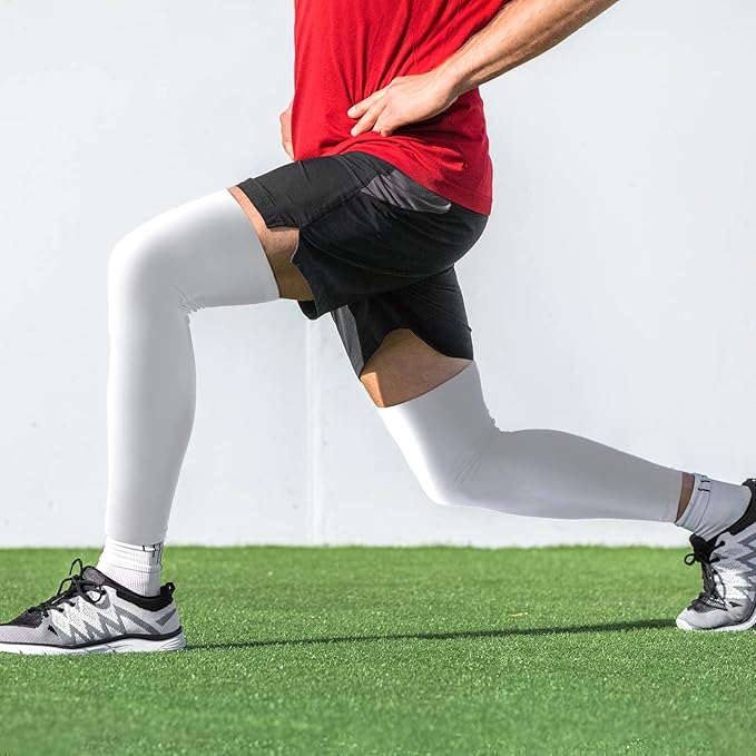 Skylety Leg Sleeves Compression Long Knee Sleeve UV Protect for Men Women Sport Basketball Football