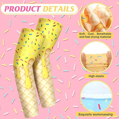 Newcotte 12 Pairs Arm Sleeves for Kids Compression Football Baseball Arm Sleeve Youth UV Protection Breathable Cooling Sleeve