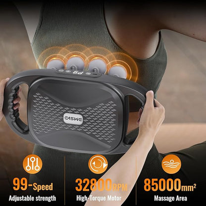16-Head Massage Gun, Electric Deep Tissue Body Massager, Professional Muscle Massager Tool for Easing Shoulder, Back, Neck, Legs Tension, 9 Modes / 99 Speeds, Massage Gifts for Women, Men