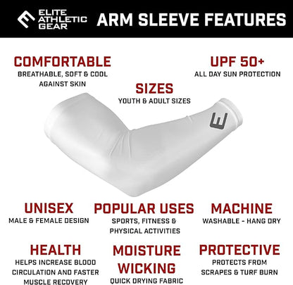 Elite Athletic Gear Ice Cream Compression Arm Sleeve - Youth & Adult Sizes - Sports & Fitness - Sold Individually