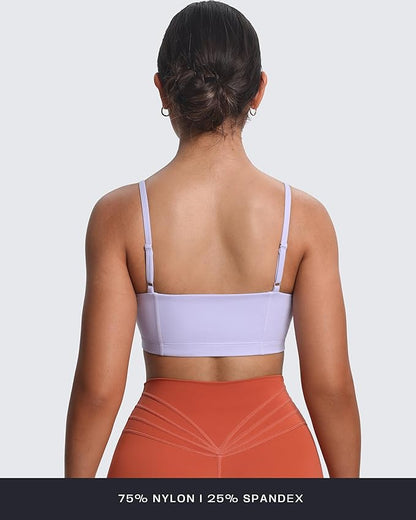 Aoxjox Women's Workout Bandeau Bras Training Fitness Running Yoga Crop Tank