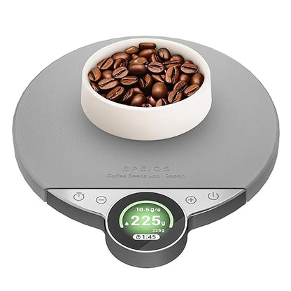 Cocinare Balance Pro Smart Coffee Scale with Timer and Water Flow Rate, Espresso Scale for Pour Over and Barista Brewing, Brew Assist Mode, 0.05g Precision, 3.5kg Digital Scale, App Control (Silver)