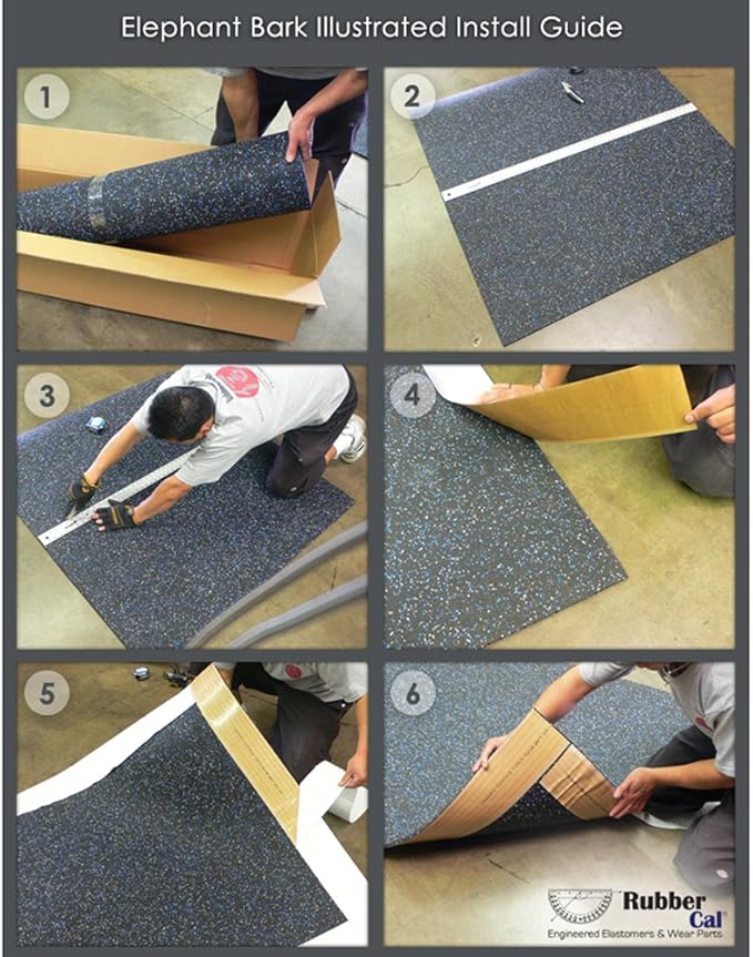 Rubber-Cal Elephant Bark Flooring 3/8-inch T x 4-feet