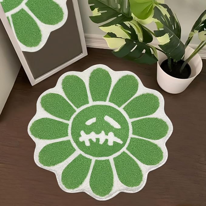 Trippy Happy Face Rug Cool Rugs Tufted Quick Dry Bath Mats