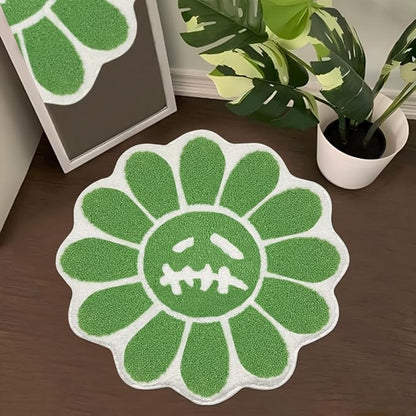 Trippy Happy Face Rug Cool Rugs Tufted Quick Dry Bath Mats