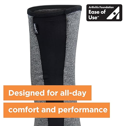 IMAK Brownmed Compression Arthritis Knee Sleeve - Knee Support Brace for Joint Pain, Circulation & Swelling Relief - Medium