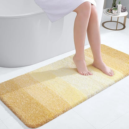 OLANLY Bathroom Runner Rugs Mat 47x20, Extra Soft Absorbent Microfiber Bath Rug