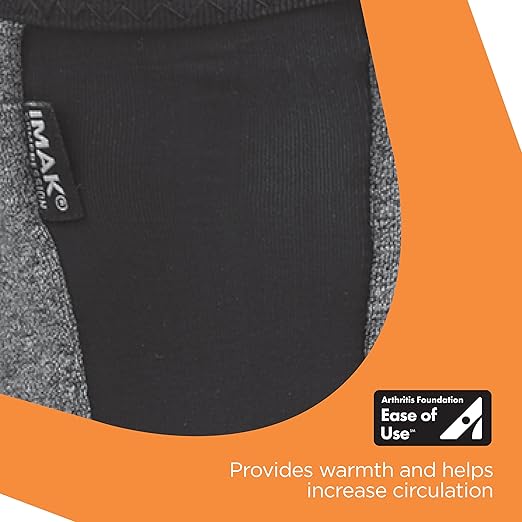 IMAK Brownmed Compression Arthritis Knee Sleeve - Knee Support Brace for Joint Pain, Circulation & Swelling Relief - Small