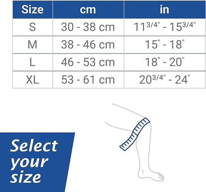 Actimove Everyday Supports Mild Knee Support - Mild Support, Lightweight, Easy to Apply for Slightly Swollen and Aching Knees – White, Large