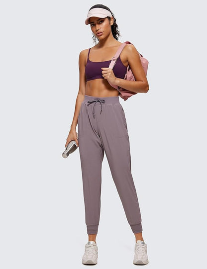 CRZ YOGA Butterluxe Adjustable Spaghetti Strap Sports Bras for Women - Scoop Neck Wireless Padded Yoga Workout Crop Top