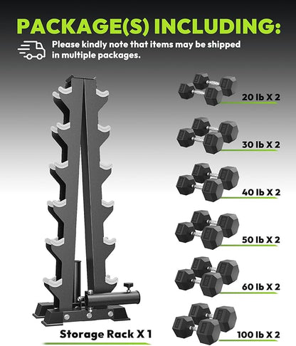 HANDBODE Dumbbell Rack A Frame Weight Rack Stand Dumbbell Weight Storage for Home Gym, Space-Saving Weight Stand for Home Gym