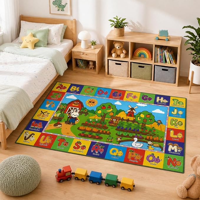Upgrade Ultra Non Slip ABC Rugs