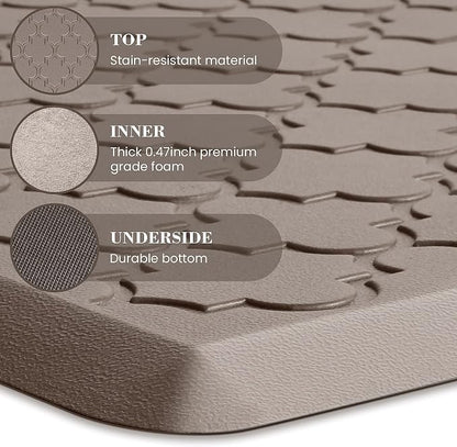 Kitchen Mat Cushioned Anti-Fatigue Floor Mat Water Resistant Non-Skid Kitchen