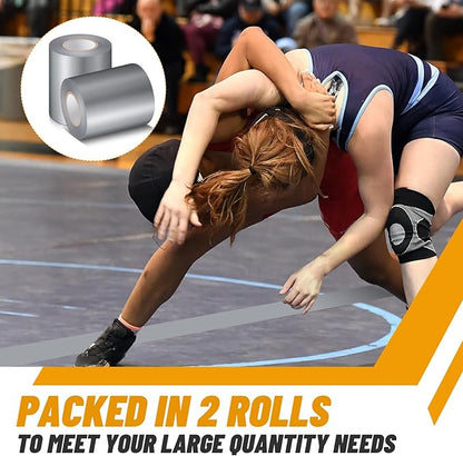 Pangda Wrestling Mat Tape 3 or 4 Inch Heavy Duty 7 Mil PVC Carpet Tape for Wrestling Grappling Exercise Mats Seaming Cover Gym Floor Carpet Seam