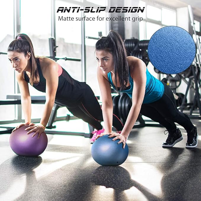 9 Inch Exercise Pilates Ball Mini Exercise Barre Ball for Yoga,Stability Exercise Training Gym Anti Burst and Slip Resistant Balls Physical Therapy Improves Balance, Core Strength