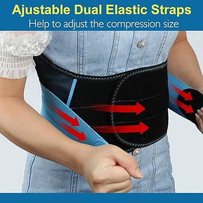 T TIMTAKBO 2.0 Version Lower Back Brace for Pain Relief, Back Brace for Lifting at Work, Lumbar Brace for Herniated Disc and Sciatica, Back Support Belt for Women Men (Blue, 3XL fit big belly 48-57")
