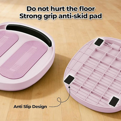 Calf Stretcher Slant Board, 15-Level Adjustable Slant Board for Plantar Fasciitis, Shin Splints & Achilles Tendonitis, Lightweight Ankle Stretch Board for Home Gym or Travel (Pink)