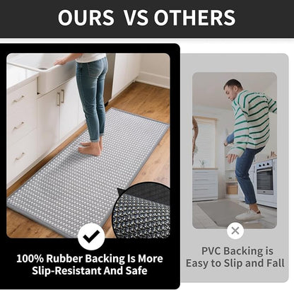 YDKGL Kitchen Runner Rugs Non Slip Washable, Super Absorbent Soft Chenille