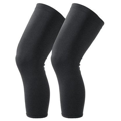 Knee Brace Undersleeve - Knee Undersleeves for Women & Men Leg Undersleeve for Knee Brace, Closed Patella, M 2 Pieces