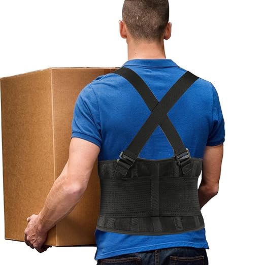 Back Brace Lumbar Back Support Belt for Women and Men - Lower Back Pain Relief - Heavy Lifting Support with Removable Adjustable Belt for Moving and Warehouse,3XL/4XL(45"-53")