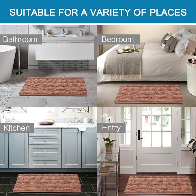 H.VERSAILTEX Bathroom Rugs Bath Rugs