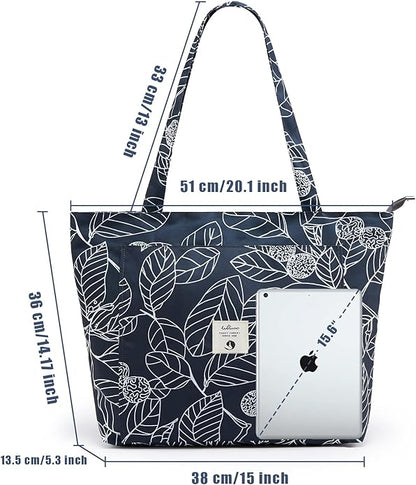 WLLWOO WLLWOO Yoga Bags for Women with Yoga Mats Bags Carrier Carryall Canvas Tote for Pilates Shoulder for Travel Office Beach Workout
