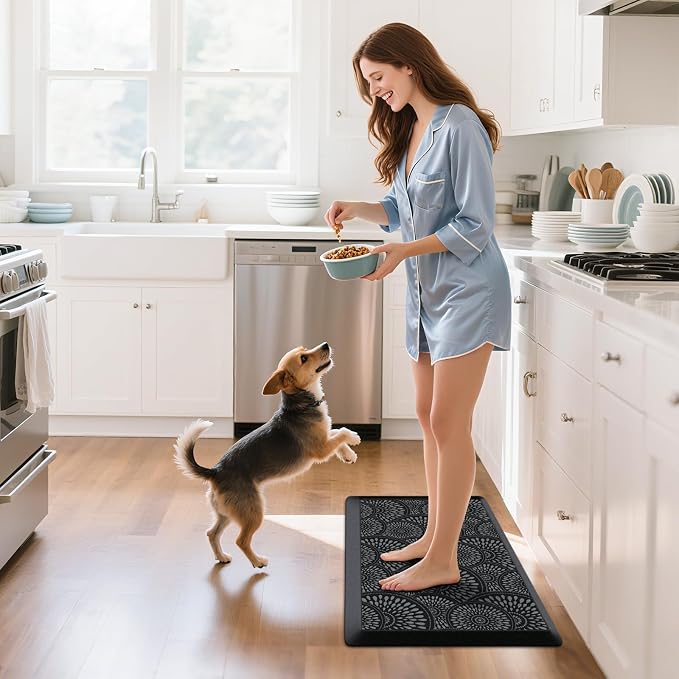 Mattitude 4/5 Inch Kitchen Mat, 17.3x28in Heavy Duty Ergonomic Comfort Foam
