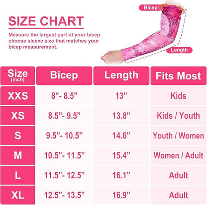 COOLOMG Basketball Compression Arm Sleeves for Baseball Football Volleyball Sports Youth Kids Adult