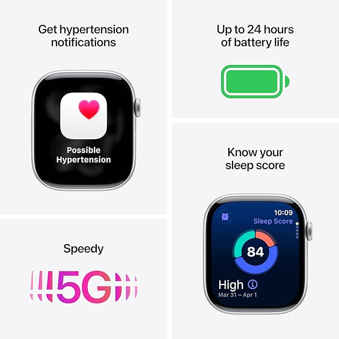 Apple Watch Series 11 [GPS + Cellular 46mm] Smartwatch with Gold Titanium Case with Light Blush Sport Band - M/L. Sleep Score, Fitness Tracker, Health Monitoring with AppleCare+ (2 Years)