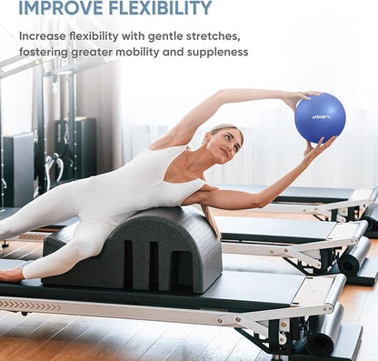 APEXUP 9 Inch Pilates Ball Small Exercise Ball for Yoga, Fitness, Balance, Core Workout, Physical Therapy