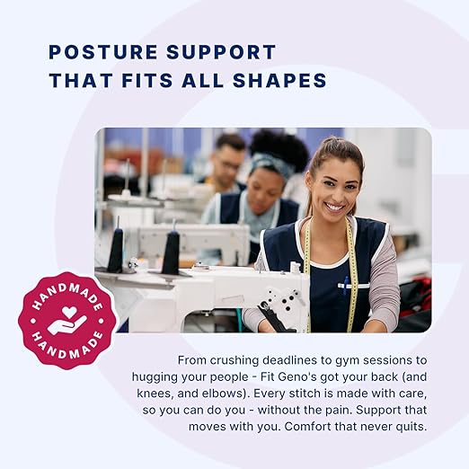 Fit Geno Posture Corrector for Women and Men - Adjustable Back Brace & Straightener for Scoliosis Hunchback Correction Back Pain Spine Corrector Back Support and Posture Trainer (X-Large)