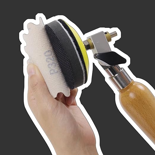 MAXMAN 50 PCS Hook and Loop Sanding Discs, 3-Inch Flex Edge Wavy Sander Pads Alumina Orbital Sandpaper 120 Grit - Perfect for Sanders Hand Drill, Bowl Sanders & Woodworking Wood Auto, No Hole