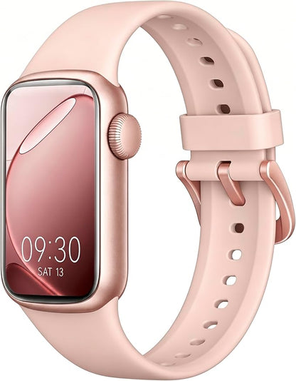 Fitness Tracker with Step Counter/Calories/Stopwatch, Activity Health Tracker with Blood Pressure Heart Rate Monitor, Sleep Tracker, 137+ Sport Modes, Pedometer Smart Watch, Gift for Women Men Pink
